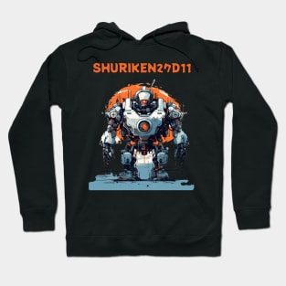 Futuristic Combat Robots Names of Power Shuriken 27D11 Hoodie